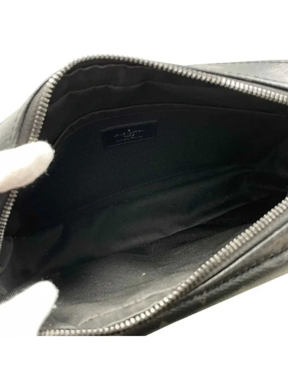 Louis Vuitton Shoulder Bag Steamer Messenger Monogram Eclipse Black